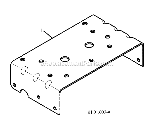 Jonsered ST 2109 E - 96191004000 (2010-06) Snow Blower Engine Plate Diagram