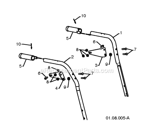 Jonsered ST 2109 E - 96191004000 (2010-06) Snow Blower Page X Diagram