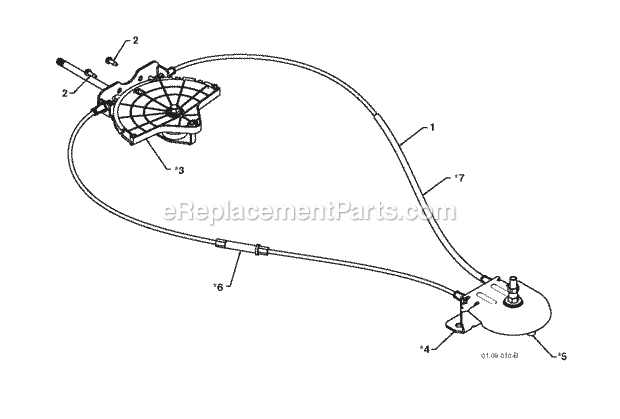 Jonsered ST 2109 E - 96191004001 (2010-08) Snow Blower Page K Diagram