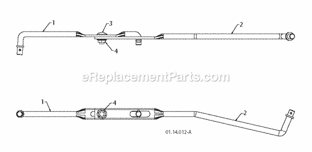 Jonsered ST 2109 E - 96191004001 (2010-08) Snow Blower Handle Diagram