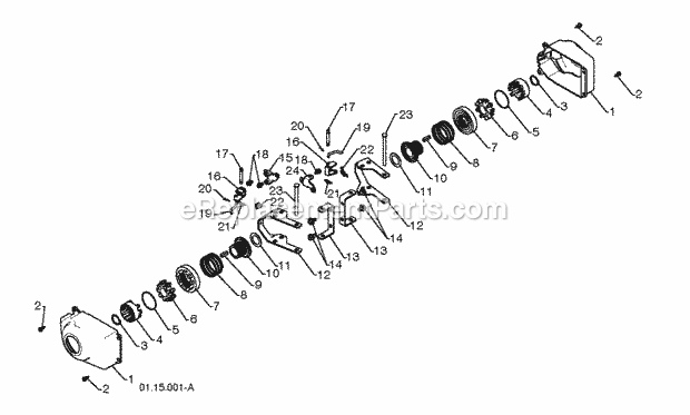 Jonsered ST 2109 E - 96191004001 (2010-08) Snow Blower Page AD Diagram