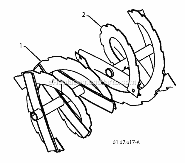 Jonsered ST 2109 E - 96191004001 (2010-08) Snow Blower Page D Diagram