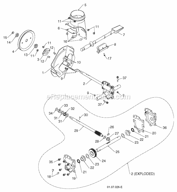 Jonsered ST 2109 E - 96191004002 (2011-05) Snow Blower Page I Diagram