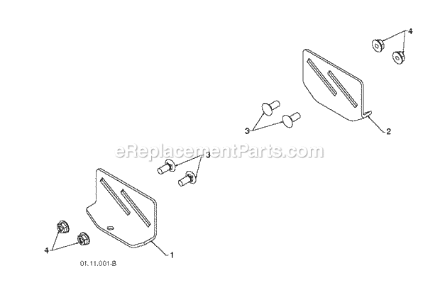 Jonsered ST 2111 E (2010-06) Snow Blower Auger Housing Impeller Diagram