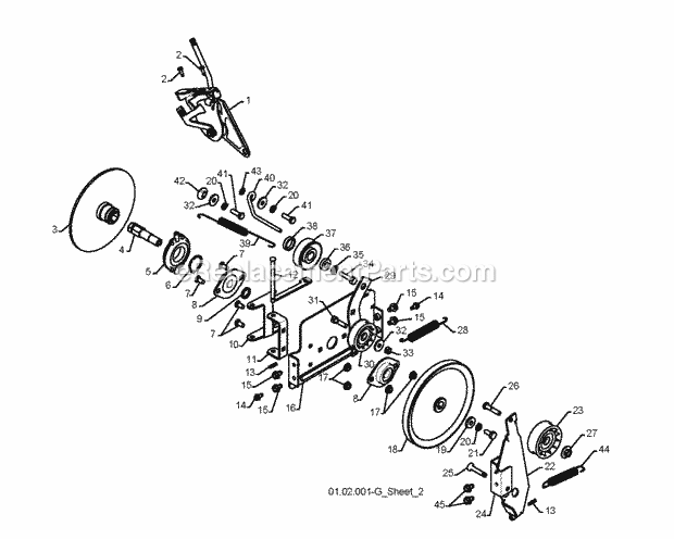 Jonsered ST 2111 E - 96191002204 (2008-09) Snow Blower Page O Diagram