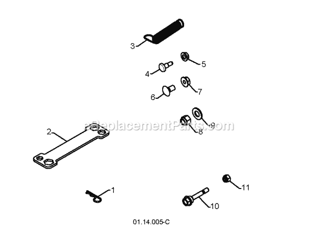 Jonsered ST 2111 E - 96191002204 (2008-09) Snow Blower Bag of Parts Diagram