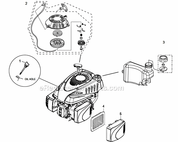 Karcher G 2600 VC (11071090) Gas Pressure Washer Motor Diagram