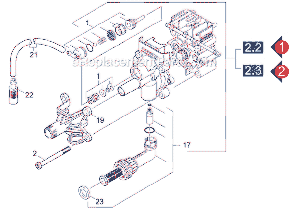 Karcher K 220 R (1.189-106.0) Pressure Washer Page B Diagram