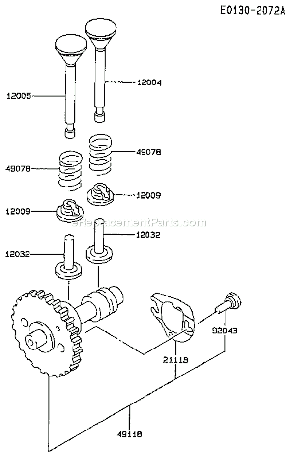 Kawasaki FA130D-BS21 4 Stroke Engine Page L Diagram