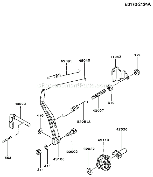 Kawasaki FA210D-AS21 4 Stroke Engine Page C Diagram