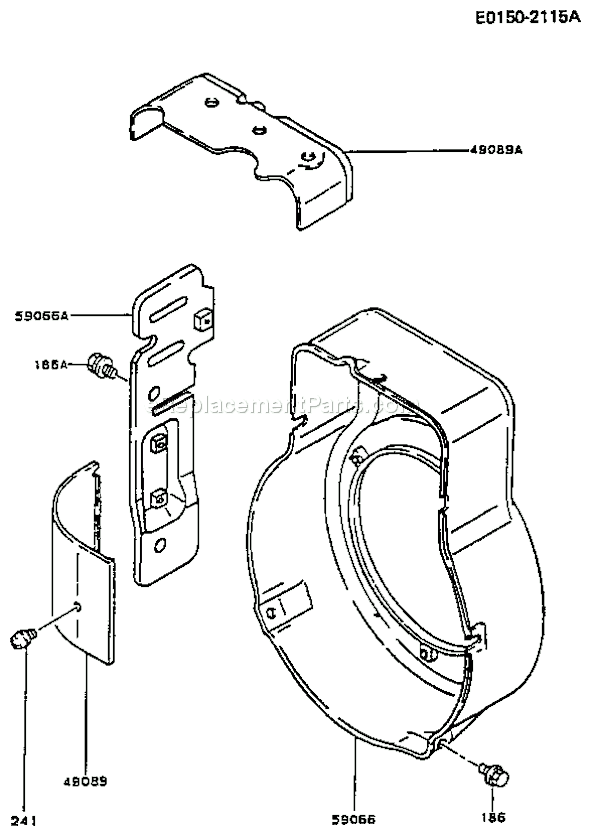 Kawasaki FA210D-AS21 4 Stroke Engine Page D Diagram