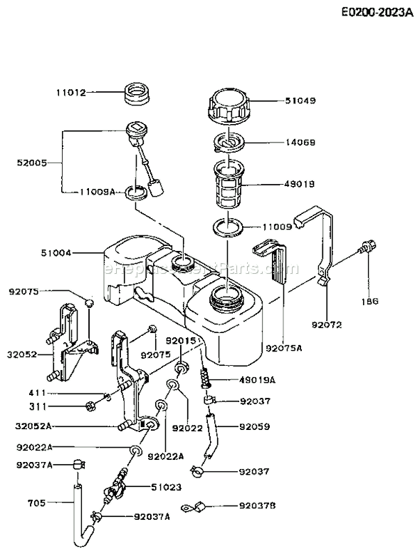 Kawasaki FA210R  AS03 4 Stroke Engine Page G Diagram