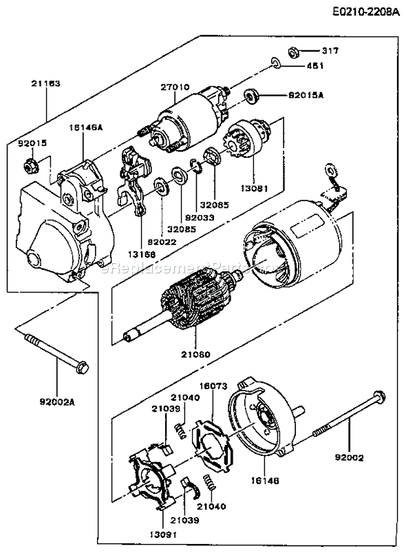 Kawasaki FB460V-BS19 4 Stroke Engine Page L Diagram