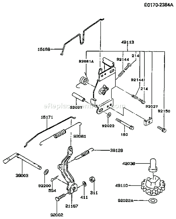 Kawasaki FB460V-BS19 4 Stroke Engine Page C Diagram