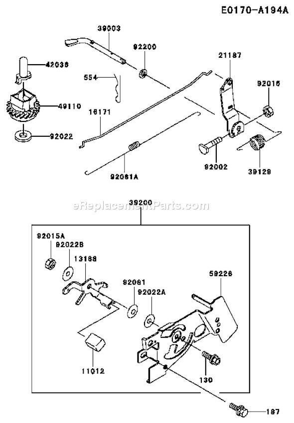 Kawasaki FC150V-ES19 4 Stroke Engine Page C Diagram