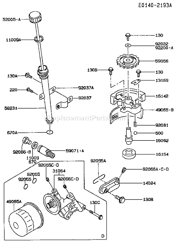 Kawasaki FC420V-BS01 4 Stroke Engine Page I Diagram