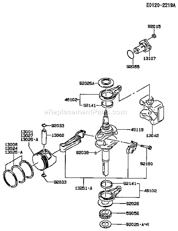 Kawasaki FC420V-BS13 4 Stroke Engine Page I Diagram