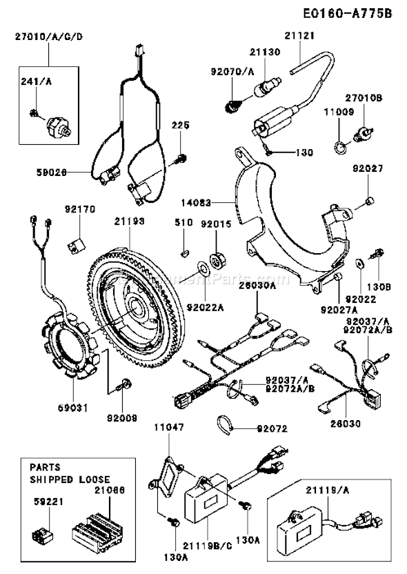 Kawasaki FD620D-BS13 4 Stroke Engine Page F Diagram