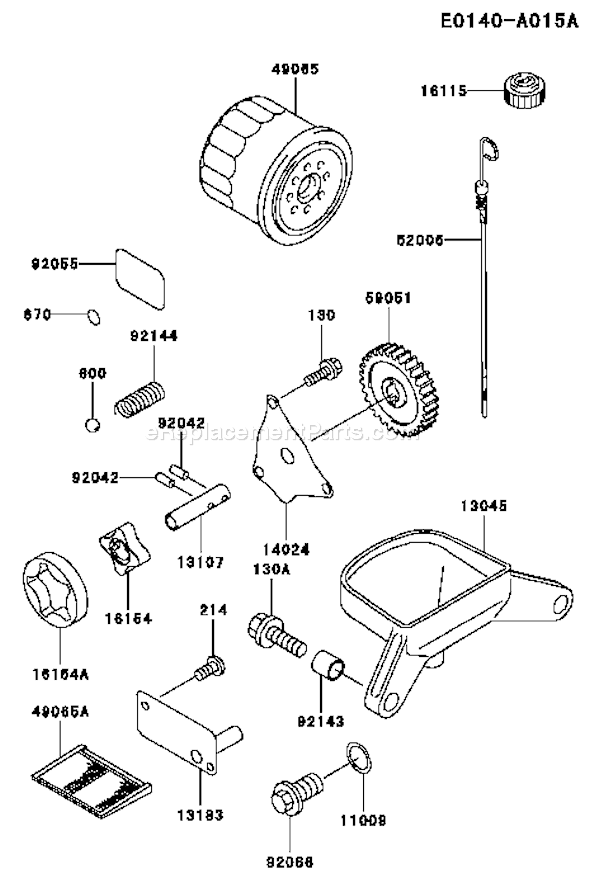 Kawasaki FD620D-BS20 4 Stroke Engine Page I Diagram