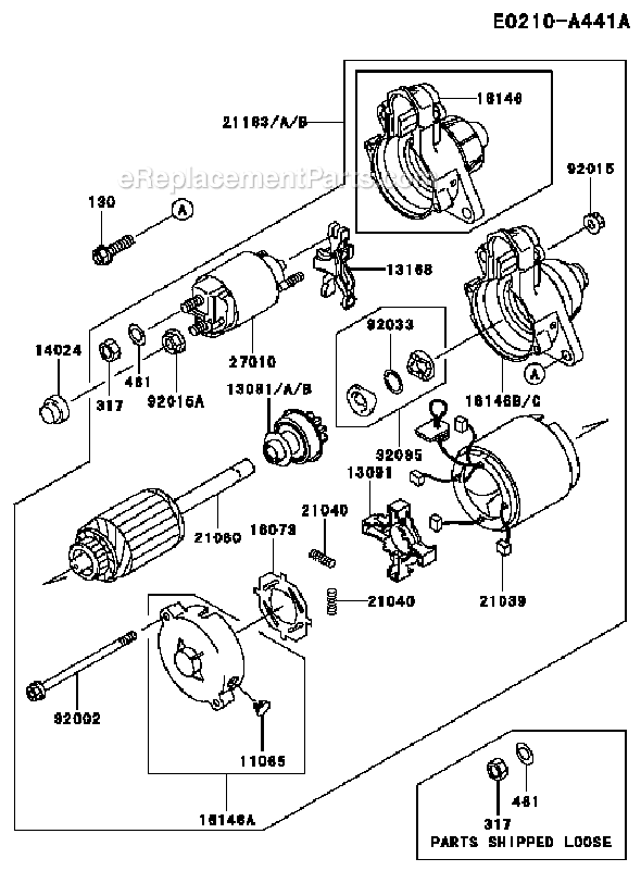 Kawasaki FD620D-FS13 4 Stroke Engine Page K Diagram