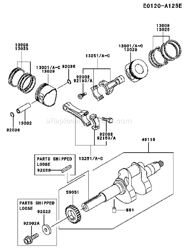 Kawasaki FD620D-FS19 4 Stroke Engine Page J Diagram