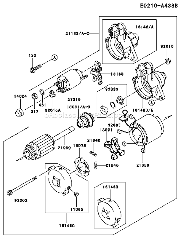 Kawasaki FD620D-FS19 4 Stroke Engine Page K Diagram