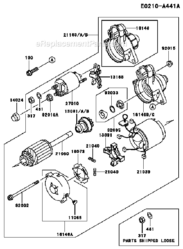 Kawasaki FD620D-GS13 4 Stroke Engine Page K Diagram