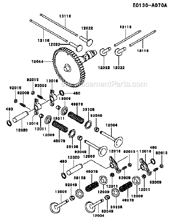 Kawasaki FD620D-GS13 4 Stroke Engine Page L Diagram