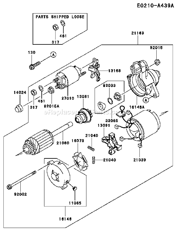 Kawasaki FD620D-MS12 4 Stroke Engine Page K Diagram