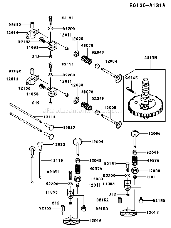 Kawasaki FD731V-AS08 4 Stroke Engine Page L Diagram
