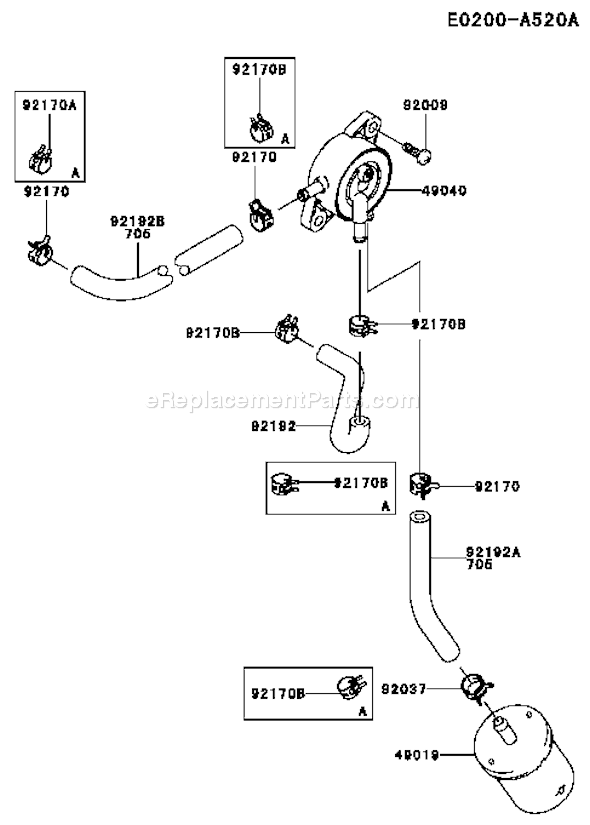 Kawasaki FD731V-BS01 4 Stroke Engine Page G Diagram