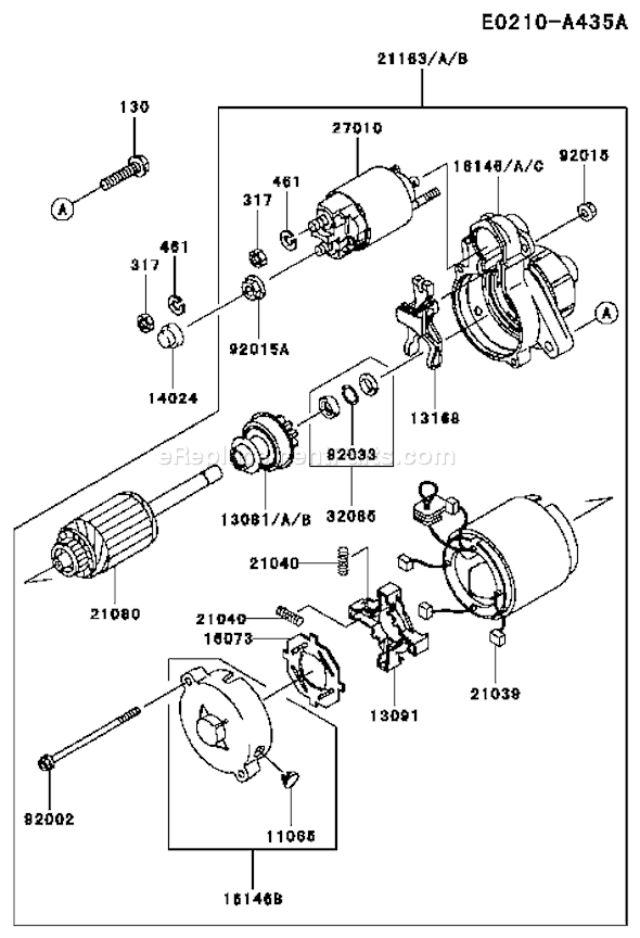 Kawasaki FD791D-BS06 4 Stroke Engine Page I Diagram