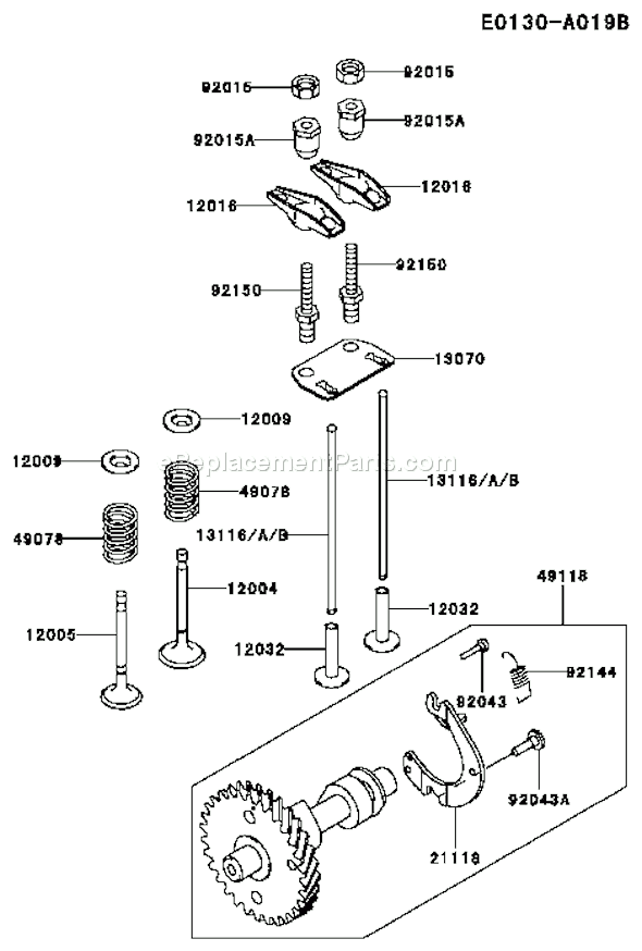 Kawasaki FE170D-DS00 4 Stroke Engine Page L Diagram