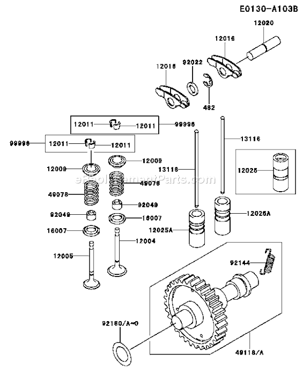 Kawasaki FE400D-AS00 4 Stroke Engine Page L Diagram