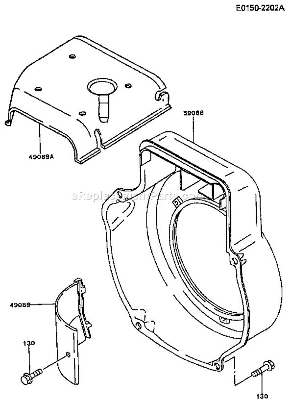 Kawasaki FG300D-EM81 4 Stroke Engine Page D Diagram