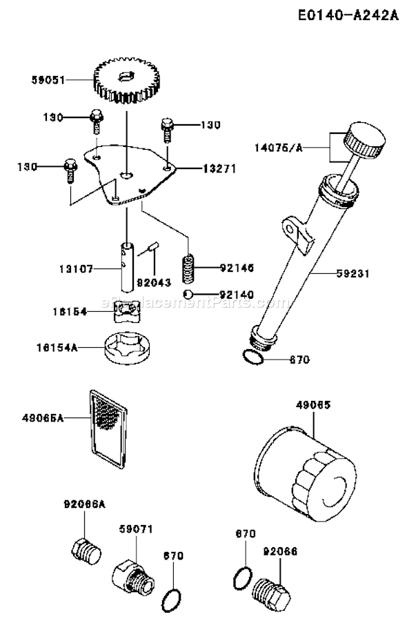 Kawasaki FH381V-AS08 4 Stroke Engine Page I Diagram