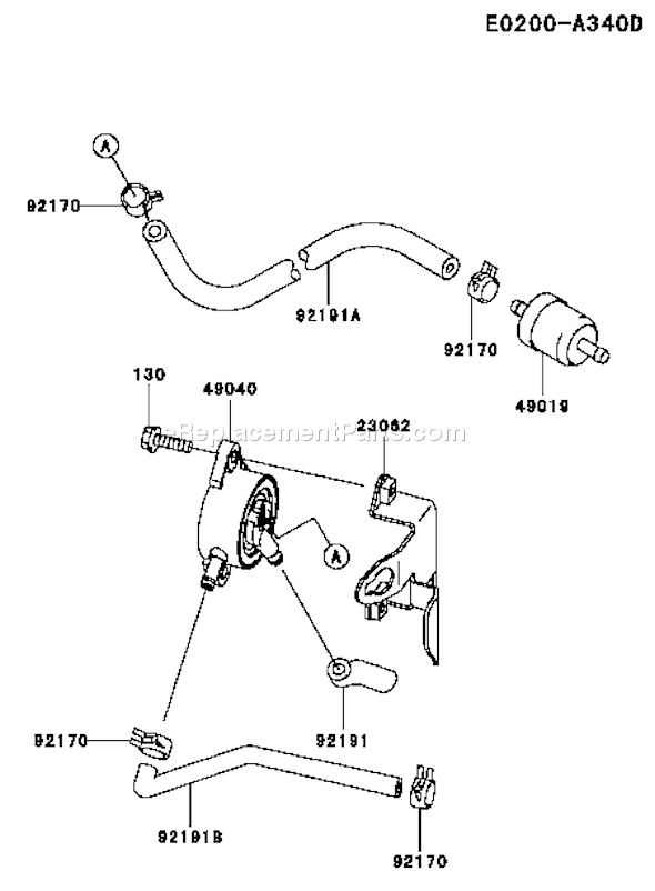 Kawasaki FH381V-AS12 4 Stroke Engine Page G Diagram