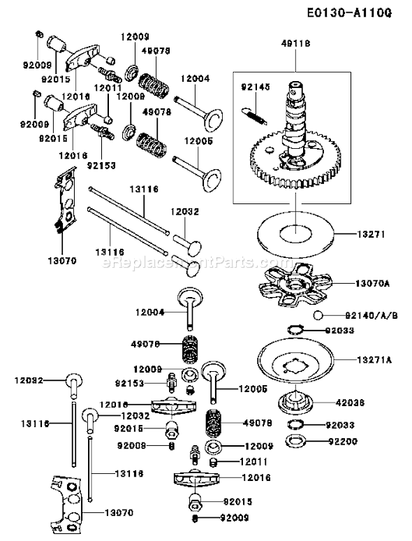 Kawasaki FH381V-AS51 4 Stroke Engine Page L Diagram