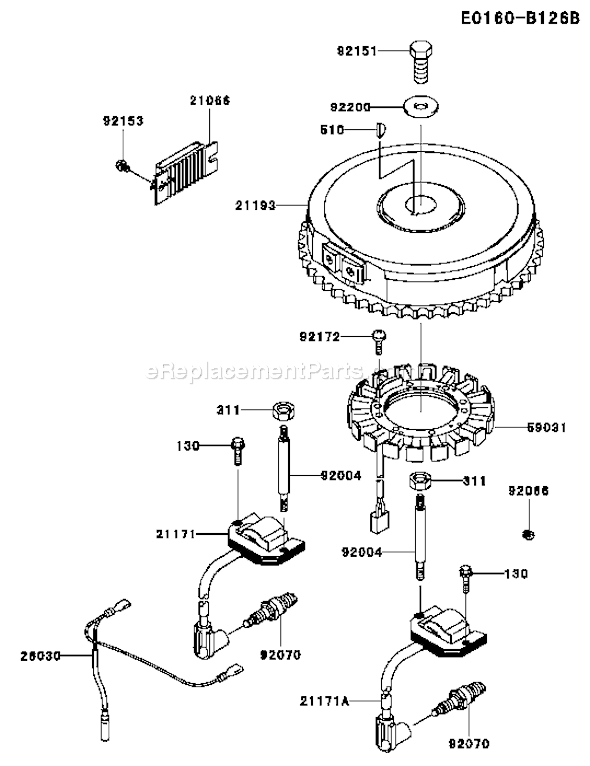 Kawasaki FH381V-AW00 4 Stroke Engine Page F Diagram