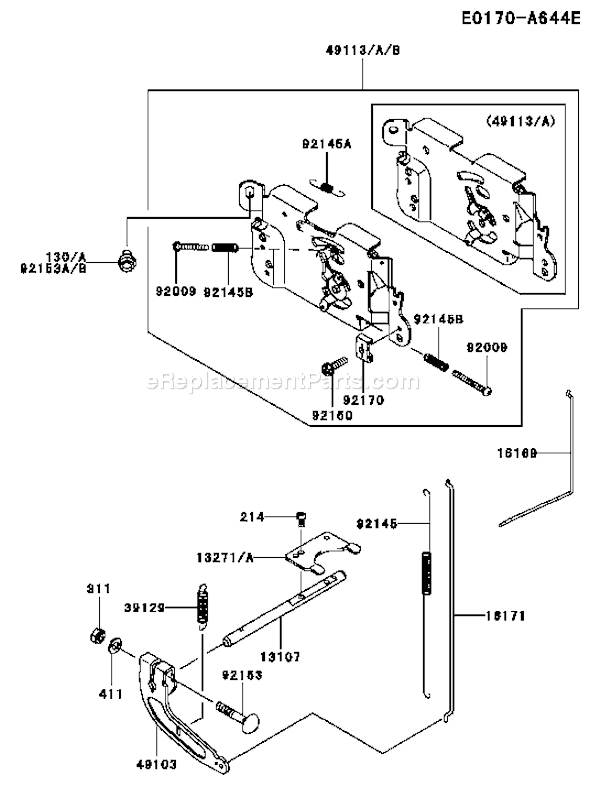 Kawasaki FH381V-BS06 4 Stroke Engine Page C Diagram