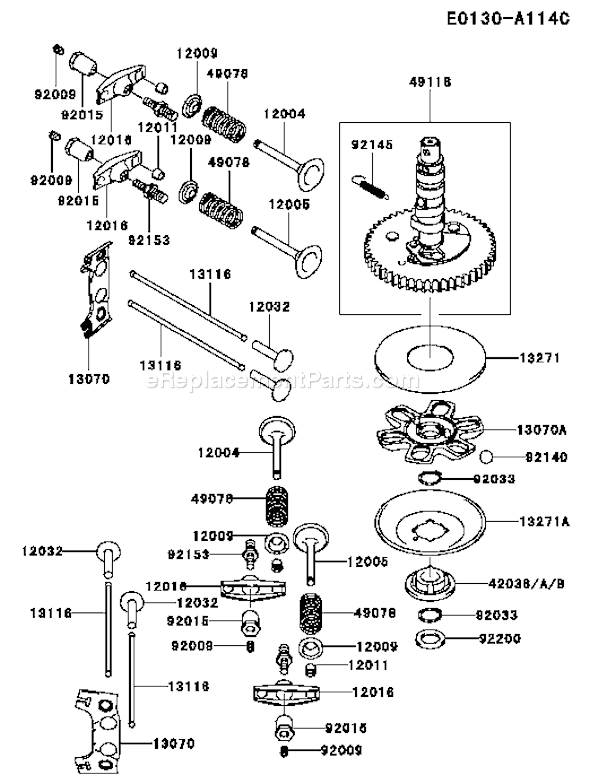 Kawasaki FH381V-BS21 4 Stroke Engine Page L Diagram