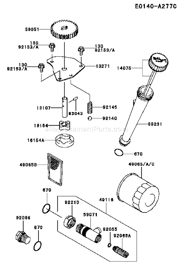 Kawasaki FH381V-FS04 4 Stroke Engine Page I Diagram