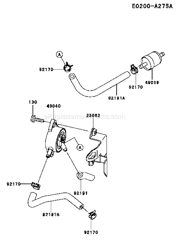 Kawasaki FH430V-AS06 4 Stroke Engine Page G Diagram