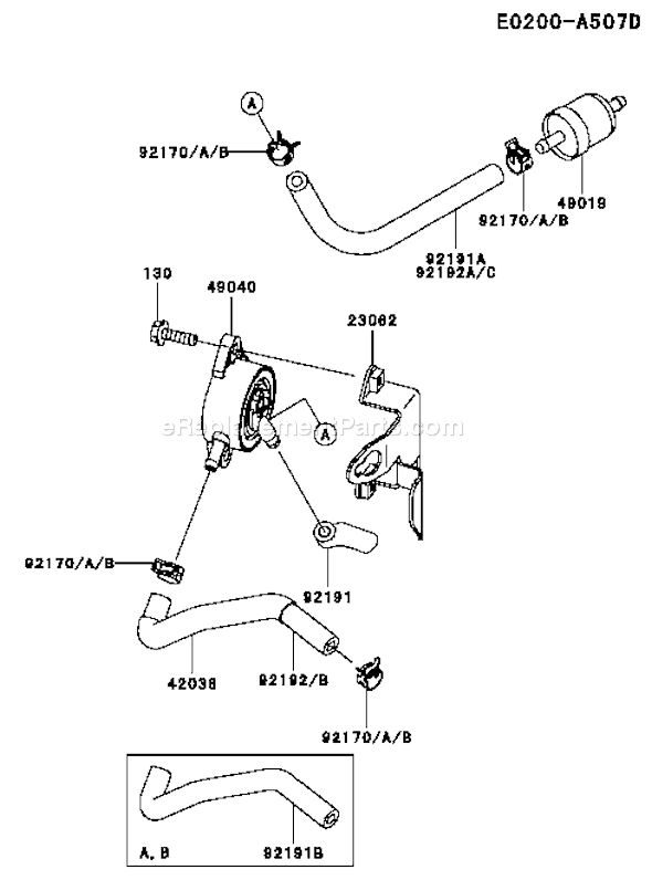 Kawasaki FH430V-AS25 4 Stroke Engine Page G Diagram