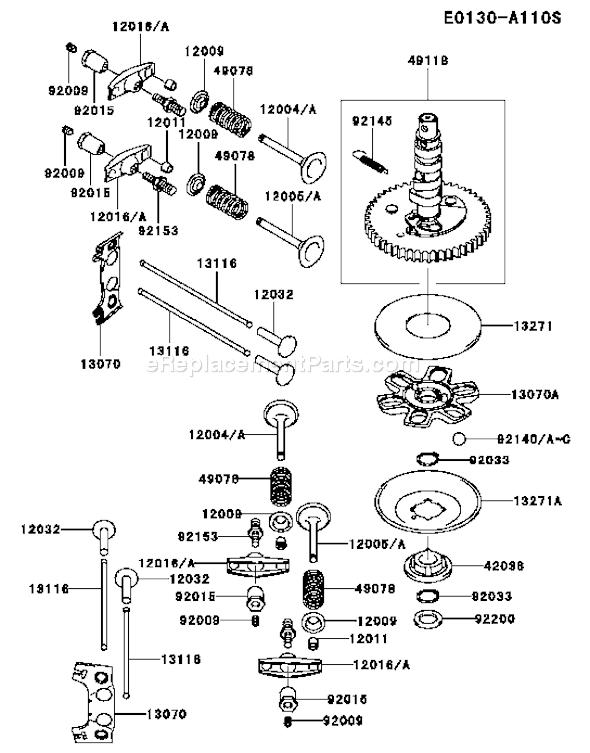 Kawasaki FH430V-AS33 4 Stroke Engine Page L Diagram