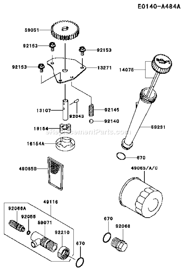 Kawasaki FH430V-AS38 4 Stroke Engine Page I Diagram