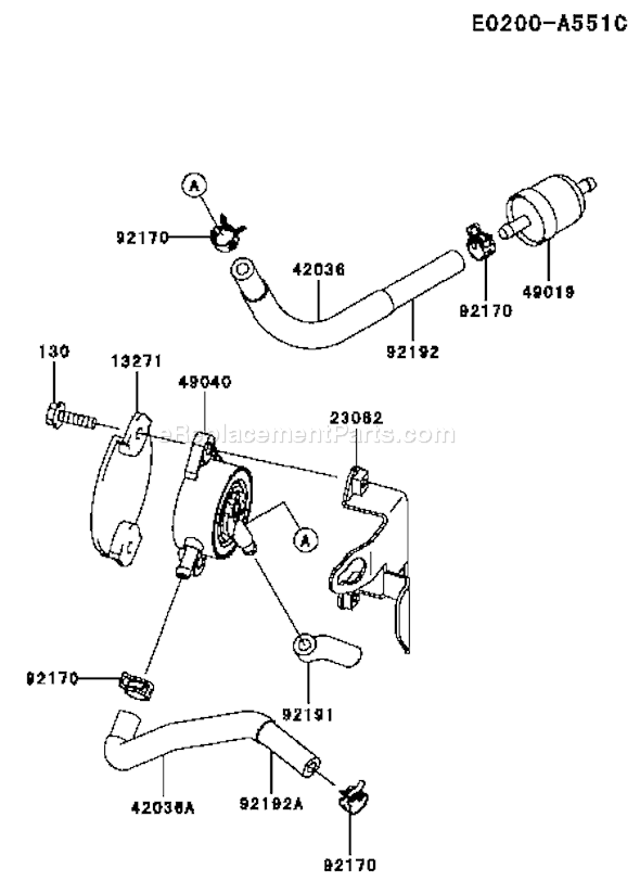 Kawasaki FH430V-AS39 4 Stroke Engine Page G Diagram