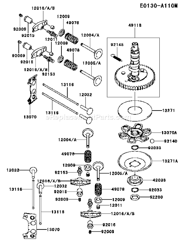 Kawasaki FH430V-CS12 4 Stroke Engine Page L Diagram