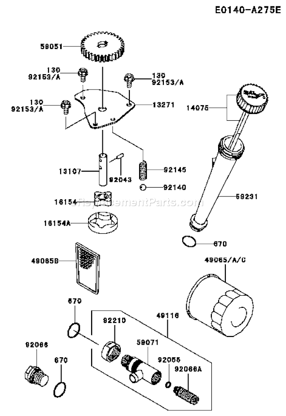 Kawasaki FH430V-DS04 4 Stroke Engine Page I Diagram