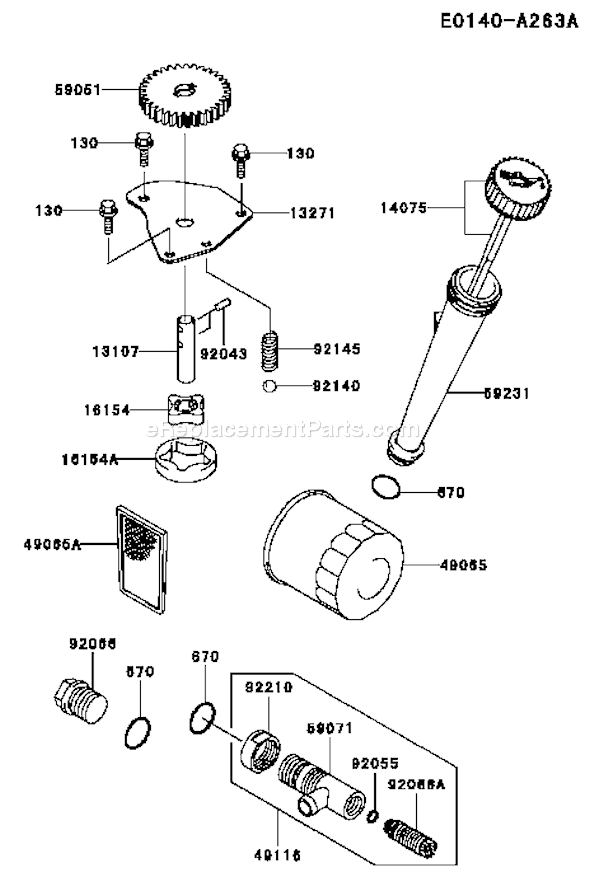 Kawasaki FH451V-AS20 4 Stroke Engine Page I Diagram